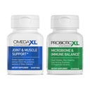 OmegaXL Tehokas nivelten ja lihasten tuki täydentää (60 Count) & Probiootti XL - PreforPro, DE111, Hylly vakaa - edistää terve Gut Flora kasvu (30 kasviksia)