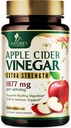 Apple Siideri Viinietikka Kapselit 1877mg - Extra Strength Detox & Cleanse D-vitamiini & Sinkki - Premium ACV pillereitä Joint Natural Digestion & Immuno Support - Kasvisruokalisä - 120 kapselia