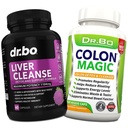 Maksan ja Colon Cleanse Detox Tuki täydentää - Natural Bowel Cleanser pillereitä suoliston turvotus ja päivittäinen Ummetus Relief - Maito Thistle Voikukka Caps & Apua Sappirakko täydentää