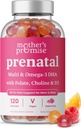 Synnynnäinen vitamiini Gummy kanssa DHA ... Vegaani prenatal vitamiineja naisille Omega 3, metyylifolaatti, koliini & D3, raskaus vitamiinit sikiön kehitykseen...