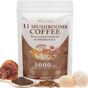 Lion's Mane, Chaga, Reishi, Cordyceps Complex, Instant Coffee for Focus, Energy, Gut, Digestion, Immuniteetti - 5.3oz