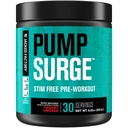 Jacked Factory Pumpsurge Kofeiinitonta esitreeniä miehille ja naisille - Nootropic Booster & Stim Free Pre Treout - Intense Pumput, parannettu Focus - 30 tarjoilua, Cherry Limeade
