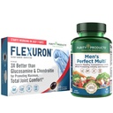 Puhtaus Tuotteet Bundle - Men's Perfect Multi + Flexuron Joint Formula Miesten Multi tukee Terveellinen elinvoima, energia +Lisää - Flexuroni - 3X Better Than Glukosamiini & Chondroitin - 30 päivän tarjonta