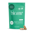 Synbiootit 3-in-1 Prebiootit, Probiootit & Postbiootit Ruoansulatus, Gut Health, Immunosupport & Bloating Relief miehille & naisille - 50 miljardia PMY per Serving - Vegaani, 60 kapselia (30 annosta)