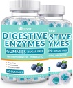 Dgestive Enzymes Gummies, pureskeltava Dgestive Enzymes for Women & Men with Probiootit & Prebiootit Blend, Sokeriton Vegaani