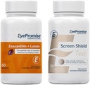EyePromise Zeaksantiini + Lutein silmä vitamiini ja Screen Shield Teen pureskeltava silmä vitamiini