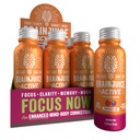 BrainJuice Active Focus & Energy Drink Shots, Tukee Endurance, Recovery & Clarity, Ei-GMO, Gluteeniton, Nootrooppinen, Alpha GPC, B-vitamiinit & Organic Green Tea, Granaattiomena Acai, 2.5 fl oz, 12 Pack