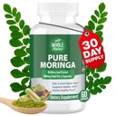 Moringa Capsules, 800mg Organic Moringa Oleifera Lehdet Powder Superfood Greens Pure Moringa Pillerit on vegaaninen, ei-muuntogeeniset energian lisäys ja säilyttää terveellinen täydentää