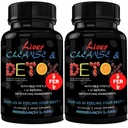 Tutkimuslaboratoriot 2 Pack Doctor Recommended Premium Liver Detox Cleanse & Support w/Milk Thistle, Beet Root, Voikukka. 23 Voimakas Yrtit voimakkaaseen vieroitushoitoon