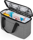 Trunab Ensiapulaukku Tyhjä Pieni lääke varastointi tapauksessa, Eristetty lääke Cooler Bag, Matka pilleri pullo Organizer resepti, insuliini, lisäravinteet tai lääketieteelliset tarvikkeet, Grey(Äkki vain)