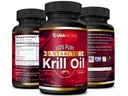 Antarktis Krill Oil Softgels 100% Pure Omega-3 EPA DHA Astaksantiini 1000 mg per päivä (2 Softgels). Made in The USA