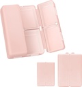 FYY 2 kpl Päivittäinen pilleri Järjestin, 7 Osastot Kannettava pilleri tapauksessa Matka pilleri Järjestin,[Folding Design] Pilleri laatikko kukkaro tasku Hold vitamiineja, Cod Liver Oil, Lisäravinteet ja lääkinnällinen vaaleanpunainen