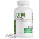 Bronson DIM Supplement 200 MG Diindolimetaania ja BioPerineä absorption tehostamiseen, Estrogeeniaineenvaihduntaan ja säilytykseen tasapainotetut hormonitasot, 120 kasviskapselia