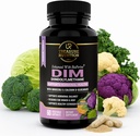 DIM täydentää parsakaaliuute ja BioPerine - Natural Hormone Balance Tuki naisille ja miehille - Estrogeenitasapaino - vaihdevuodet, akne - 60 kasvissyöjän kapselit kalsium D-Glukaraatti