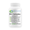B6 Complex Vegaani B6, B9 Folaatti, B12 Metyylikobalamiini tukee kardiovaskulaarisia, neuromuskulaarisia, hermosto, homokysteiini, energia, verisolut ja luun terveys 100 kapselia