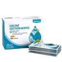 Voittaja Sterile Saline Wipes, 6" x 8" Suuri henkilökohtaisen hoidon pyyhkeet, Gentle Saline Pads lävistyksiä, Multi-Purpose herkkä silmät ja kasvot, erikseen kääritty, 70 Count
