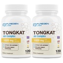 Puregen Labs Tongkat Ali Extract 200-1 miehille, 1020mg per palvelin, [High Potency] Yhteensä 240 kapselia - Miesten terveystuki 20mg Tribulus Terrestris ...