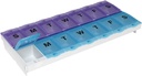 EZY DOSE (14-päivä) AM/PM pilleri tapauksessa, lääkesuunnittelija, vitamiinin organizer Box, 2X-suuri lukitseminen Osastot Secure Prescription Lääkkeet ja estää vahingossa roiskeita, väri saattaa vary, BPA vapaa