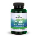 Swanson Multi- ja Mineral Daily Miesten Multivitamiini Multimineral Health Supplement 250 kapselit (kapseleita)