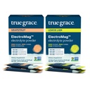 True Grace ElectroMag - Greippi (16 Stick Packs) + sitruunan lime (16 Sticck Packs) - Electrolyte Powder for Rapid Hydration - Zero Sugar & Carbs - Ei-GMO - 32 Yhteensä