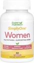 SuperNutrition YksinkertaisestiOne Multi-Vitamin naisille, High-Potency, One/Day Tablets, 90