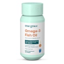 True Grace Omega-3 Fish Oil - 180 Softgels - 1400 mg EPA + DHA - Brain, Heart, Joint & Immuno Health - Orgaaninen, Gluteeniton, soijaton