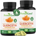 ForestLeaf Quercetin with bromelaiini - 1350 mg Blend with Vitamiini C & Stinging Nettle, Advanced Quercetin 500 mg Supplement, non-GMO Gluteeniton, Natural Immune & hengitystoiminto 180 kasviskapselit