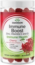 Swanson Immuuni Boost Gummies Acerola, Sinkki, ja C-vitamiini D - Kaikki Natural Supplement Promoting Terve Immuunijärjestelmä - Auttaa tukemaan terveen kehon - (Cherry, 60 Gummies)