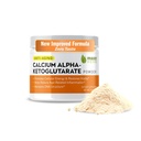 Maxx Herb Calcium AKG, puhdas kalsium alfa - Ketoglutaraattijauhe (Ca-AKG), energia, elinkyky, henkinen focus, selkeys & DNA rakenne, ei-GMO & gluteeniton - 100 grammaa Jar (67 annosta)