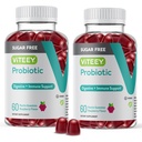 Vitey Probiootti Gummies for Women, Miehet & Teinit, 2 miljardia PMY:ää - Sokeriton - Immuuni Booster, Ruoansulatuskanavan tuki, Gut Health - Vegaani, Liivate, GMO:ton - Tasty Chewable Vadelma Maku