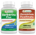Best Naturals Berberine Plus 1000 mg & kromipikolinaatti 1000 mcg