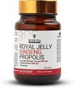 Mehiläinen ja sinä Royal Jelly kanssa Ginseng tabletti, Propolis Extract, 60ct, 100% Natural Superfood, Ultra Pure, Immuuni tuki täydentää, antioksidantteja, Keto, Paleo, Gluteeniton