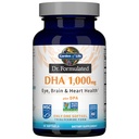 Elämän puutarha Dr. Formulated DHA 1000mg Fish Oil - Sitruuna, kerran päivässä 1000 mg DHA + DPA Triglyseride Form, Single Source Omega 3 täydentää Ultimate Eye, aivot ja sydän terveys, 30 Softgels