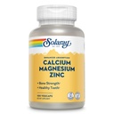 SOLARAY Kalsium Magnesiumsinkki täydennysosa - kalsium 1000 mg, magnesium 500 mg - Luun terveys, lihasten toiminta, sydämen terveys ja immuuni tuki - Vegan, 60 päivän takuu, 25 tarjoilut, 100 VegCaps