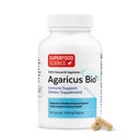 Agaricus Bio 600 mg, Natural Killer Cell Activity -USA-Grown Organic Agaricus Blazei Murill Mushroom for Immuunisupport, Liver & Cellular Health, High Beta Glucan Supplements, 60 Caps