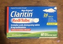 Claritin RediTabs 24 tunnin allergialääketiede, ei-hullun allergian hoito, Loratadine Antihistamiinitabletit, 60