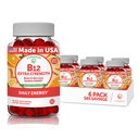 B12-vitamiini Gummies aikuisille - maesti omistettu Formula - 3000 mcg Metyyli B-12 suuri imeytyvä energia Gummies - ei-GMO Vegan Vit B12 - purtava B 12 energia- ja luuterveys - 6 pakkaus