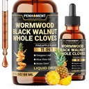 11in1 2100mg Black Walnut Wormwood Cloves Tinture, Oregano & 7 Lisää - Wormwood Liquid Drops - Pineapple Flavor - 2 FL OZ - 60 päivän tarjonta