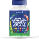 Superfood MD Eye Health vitamiineja, joissa on karhunvatukkaa Lutein & Zeaksantiini Lycopene Resveratrol Grape Seed Extract Astaksantiini-AREDS 2 - Eye Vitamiini - 60 kapselia