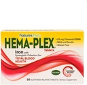 NaturesPlus Hema-Plex Silitysrauta - 30 Hitaasti release tablettia, pakkaus 3 - Total Blood Health - 85 mg Kelatoitua rautaa - Vitamiini C & Bioflavonoidit - Non GMO, kasvissyöjä & Gluteeniton - 90 Yhteensä