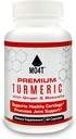 Premium Turmeric, Glukosamiini, Inkivääri, Chondroitin Sulfaatti, Boswellia Extract, MSM, Bioperine, Quercetin & L- Meth - 60 kapselia