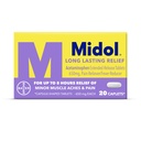 Midol Long Lesting Relief 20ct: Midol Long Lesting Relief, Menstrual Symptom Reliever & Fever Reducer, Caplets acetaminophen Menstrual Pain Relief - 20 Count (Packaging May Vary)