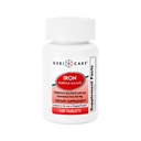 GeriCare Ferrous Sulfate Tabletit 325 mg, Elementaalirauta 65 mg Korkea Potenssi Rauta Supplement 100 Ravintolisä (Pack of 1)