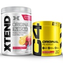 Cellucor Pre workout & BCAA Bundle, C4 Original Pre workout Powder, Fruit Punch, 30 tarjoilua + XTEND BCAA Powder, Knockout Fruit Punch, 30 tarjoilua