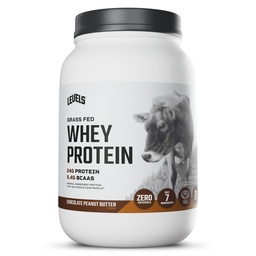Levels Grass Fed Whey Protein Powder, No Artificials, 24G Protein, Chocolate Peanut Butter, 2LB