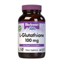 Bluebonnet L-Glutatione 100 mg vitamiinikapselit, 60 kreivi, valkoinen