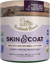 Badlands Ranch - Skin & Coat Canine Supplement w/Omega-3 Rasvahapot, Orga. Ainesosat, Antioksidantti Topper, Nourish Coat & Paws, Joint, Tuki kiiltävä takki & terve iho Katherine Heigl (30 Scoops)