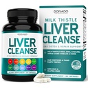 Maksa Cleanse Detox & Korjaus 27 in 1 Formula - Milk Thistle, Voikukan juuri, Turmeeric, Artisokka Extract & Lisää - Liver Detox Support Supplement - 3rd Party Tested, Vegan Safe & USA Made (60 kreivi)