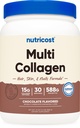 Nutricost Multi Collagen + Beauty & Protein Powder (Milk Chocolate Flavor) 30 Tarjoukset - Biotiini ja kollageeni Peptides, ei-GMO, Gluteenittomat