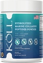 KÖLL Marine Collagen Peptides Powder (300g) Mautonta sokeritonta kollageenia naisille ja miehille, 10 000 mg hydrolysoitua täydentää, Wild-Caught Sourced, non-GMO, 0% Säilöntäaineet tyyppi 1 Bone & Skin Health